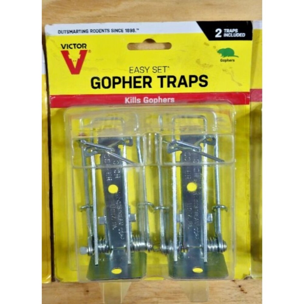 VICTOR Gopher Trap easy set NEW Outdoor Easy Set OUTDOOR YARD  twin pack